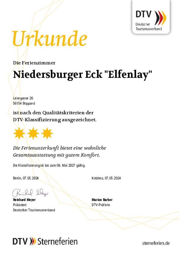 Apartamento Niedersburger Eck, Wandern, Radfahren, Geniessen, Erholen Boppard Exterior foto